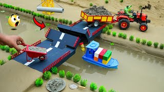 dyi tractor making mini Construction of modern bridges since project  topminigear [upl. by Sievert]