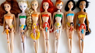 Disney Princess Doll Makeover  DIY Miniature Ideas for Barbie  Wig Dress Faceup and More DIY [upl. by Ytisahcal424]