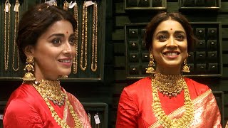 Actress Shriya Saran at The Launch Of Kriya Jewellers In Hyderabad  Manastars [upl. by Gylys374]