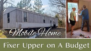 Mobile Home Makeover  Single Wide Remodel  Fixer Upper On A Budget [upl. by Vedis]