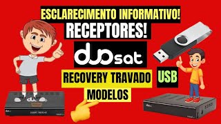 DUOSAT TREND HD E DUOSAT TREND HD MAXX COM RECOVERY TRAVADO USB JULHO 2024 [upl. by Nnawtna538]