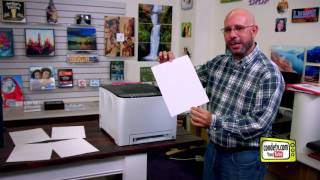 Condes Ricoh SP C250DN Laser Printer for Transfer Paper [upl. by Schreibman]