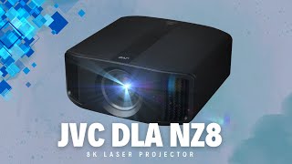 JVC DLA NZ8  premium grade 8K laser home theatre projector [upl. by Phillada]