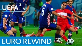 EURO 2008 highlights Turkey beat Croatia on penalties [upl. by Soloman738]