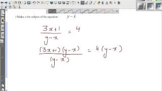 Making x the subject of the formula [upl. by Ettari]