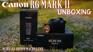 Canon EOS R6 Mark II amp RF 100mm Macro F28  Unboxing amp First Look [upl. by Guadalupe]