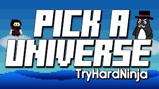 TryHardNinja  Pick A Universe Lyric Video VIDEO GAME SONG [upl. by Nemracledairam]