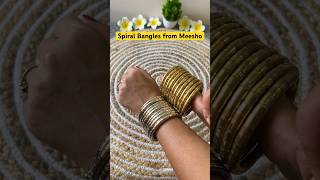 🌀Spiral Bangles from Meesho meesho youtubeshorts viralvideo trending shortvideo [upl. by Kalasky995]