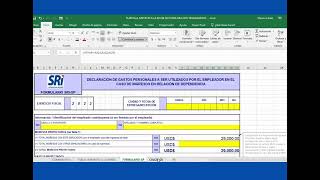 PLANTILLA PARA CÁLCULO DEL IMPUESTO A LA RENTA AÑO 2023 Y EL FORMULARIO DE GASTOS PERSONALES [upl. by Ranna]