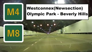 【Sydney Drive】 M route 84West WestconnexNew section Olympic Park  Beverly Hills [upl. by Anileh]