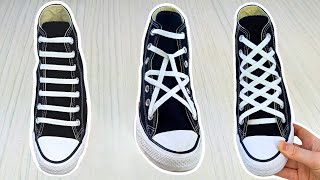 3 Converse Shoe Lacing Styles  Cool Ways To Lace Converse [upl. by Gunther279]