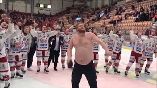 Oskarshamn går upp till SHL  Timrå  Oskarshamn match 7 Höjdpunkter firande och intervjuer [upl. by Talley801]