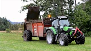 DeutzFahr Agrotron K420 amp K90  Epandage de Fumier [upl. by Diskin]