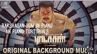 Rakshasan bgm in pianopianotutorials [upl. by Ahsemrak]