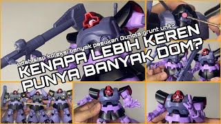 SIAP KOLEKSI PASUKAN GUNPLA REVIEW HG DOM  RICK DOM SALAH SATU GRUNT UNIT PLAMO GUNDAM TERBAIK [upl. by Durward749]