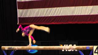 McKayla Maroney on Beam at the 2012 Visa Championships [upl. by Oiramed693]