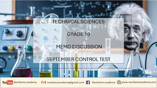 Technical Sciences  Grade 10 FS September Exam  Memo Discussion 2024  Free State [upl. by Puritan]