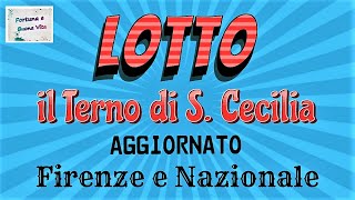 LOTTO Terno di S Cecilia dal 16 al 22 novembre [upl. by Ronal715]