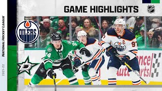 Oilers  Stars 322  NHL Highlights 2022 [upl. by Murdock]