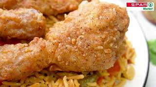 Jollof Rice amp Fried Chicken  SPAR Market Nigeria [upl. by Aenat]