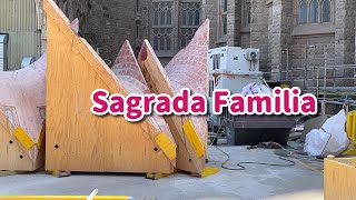 Trabajos de la Basilica de la Sagrada Familia  26 julio 2024 [upl. by Winola]