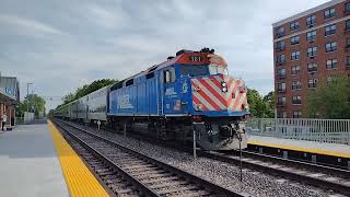 Metra Kenosha Bound F40PH2 161 Gallery Cab Car UPN  Peterson  Ridge [upl. by Coretta]