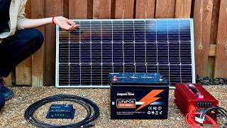 100 Watt Solar Panel Kit Setup for Complete Beginners  Start to Finish [upl. by Eadrahs]