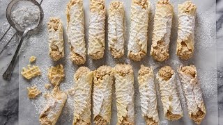 How to Make Pumpkin Pizzelle Cannoli  Colavita [upl. by Batista]