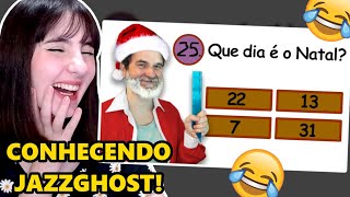 Cátia reage pela primeira vez a JazzGhost É NATAL ENTÃO EU JOGUEI O GÊNIO QUIZ DE NATAL [upl. by Annaed]