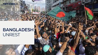 Bangladeshis await transition to democracy [upl. by Hatnamas]