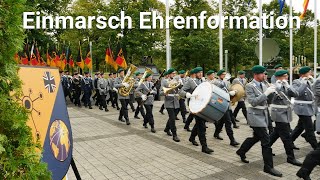 Einmarsch Ehrenformation Kommando CIR Zentralappell  Königgrätzer Marsch Musikkorps der Bundeswehr [upl. by Candice]