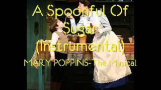 A Spoonful of Sugar Instrumental  MARY POPPINS The Musical [upl. by Nired]