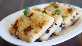 Lo Bak Go Turnip Cake Recipe  A delicious way to eat Turnips [upl. by Anaig513]