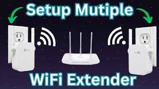 How to Setup more than 1 Wifi Netgear extender on same router  Setup multiple wifi extenders [upl. by Narcho]