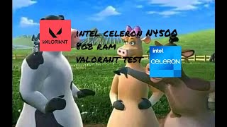 Tes Valorant di laptop kentang 🥔  Intel Celeron N4500 8gb ram gaming test [upl. by Burrows]