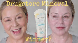 AVEENO  Positively Mineral Sensitive Skin SPF 50  Demo amp Review Hint Starts off bumpy but [upl. by Tinya]