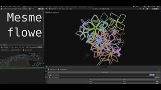 Mesmerizing flower 🌼 animation geometry nodes blender [upl. by Koorb]