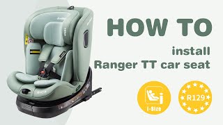 How to install JOVIKIDS RANGER TT 360° Rotation Car Seat  WDCS001 carseat jovikids howto [upl. by Miles288]