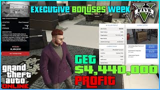 GTA V quotExecutive Bonuses Weekquot amp Earned 4440000 from Sell Special Cargo with 100000 as Reward [upl. by Anneirb]