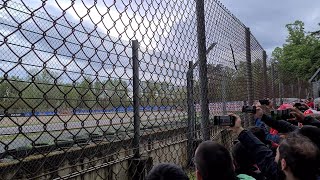 2022 Imola F1 GP  Race Start from Tamburello  General Admission [upl. by Anaujait692]