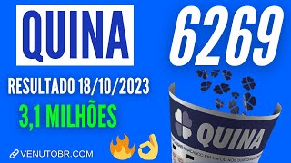 🍀 Resultado Quina 6269 [upl. by Brom]