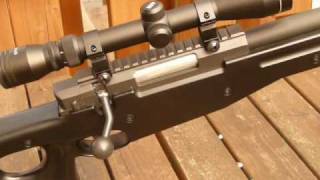 Review UTG MK96 L96A1 Black Airsoft Sniper Rifle [upl. by Seaddon]