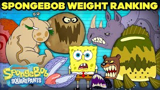 SpongeBob Characters Ranked By SIZE ⚖️  SpongeBob [upl. by Rehpretsirhc]