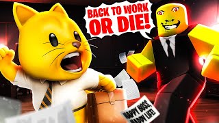 I HATE MY WEIRD STRICT BOSS Roblox ALL ENDINGS [upl. by Ehcar218]