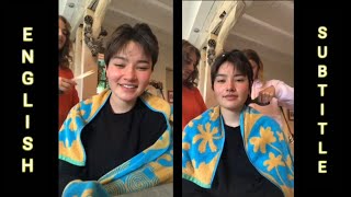 ENG SUB Flavie with Ayumi and Louise insta live [upl. by Kerrison932]