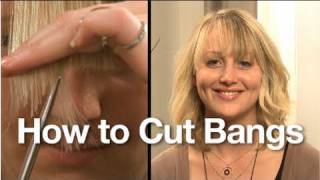 How to Cut and Style Your Bangs Fringe at Home [upl. by Ehrsam218]