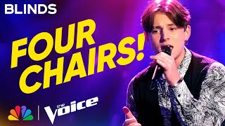 15YearOld Ryley Tate Wilson Stuns Coaches with quotDancing On My Ownquot  The Voice Blind Auditions [upl. by Gallenz]