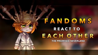 Fandoms react to The promised neverland  16  RoseGacha [upl. by Eirtemed456]