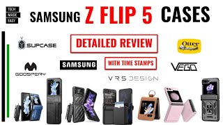 TONS of Samsung Galaxy Z Flip 5 Cases DETAILED Review [upl. by Swiercz]