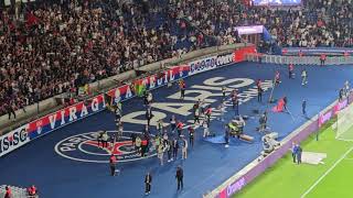 ZaïreEmery chante avec les ultras du PSG ❤️💙 [upl. by Eyt]